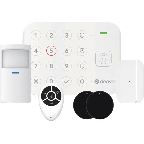 Smart Home 4G Alarmanlage: WLAN Funk Alarmsystem mit App, Alexa & Google Assistant kompatibel, inkl. Bewegungsmelder & Türsensor