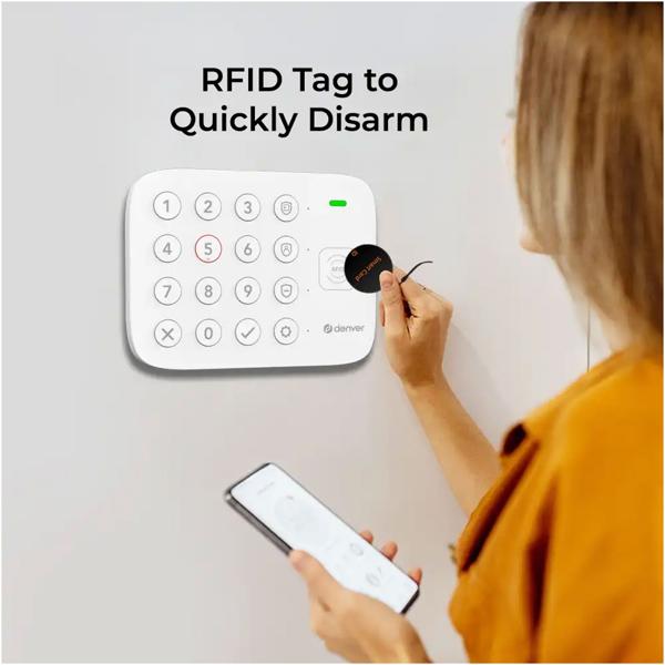 Smart Home 4G Alarmanlage: WLAN Funk Alarmsystem mit App, Alexa & Google Assistant kompatibel, inkl. Bewegungsmelder & Türsensor