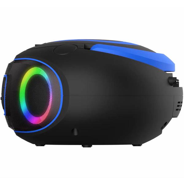 Boombox avec radio DAB+/FM, fonction Bluetooth, USB, lecteur CD et entrée AUX, bleu – votre compagnon idéal pour profiter de la musique