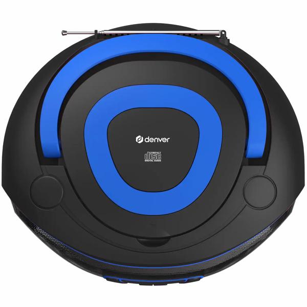 Boombox avec radio DAB+/FM, fonction Bluetooth, USB, lecteur CD et entrée AUX, bleu – votre compagnon idéal pour profiter de la musique