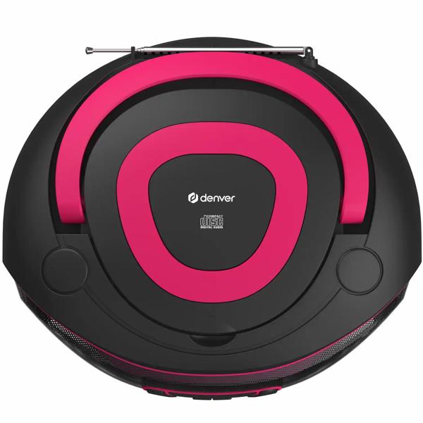 Boombox avec radio DAB+/FM, fonction Bluetooth, USB, lecteur CD et entrée AUX, rose – votre compagnon idéal pour profiter de votre musique