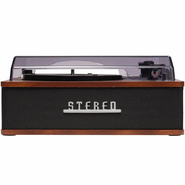 Retro record player with Bluetooth & integrated speakers – Elegant vinyl design, 3 speeds, line‑out – Vintage music system
