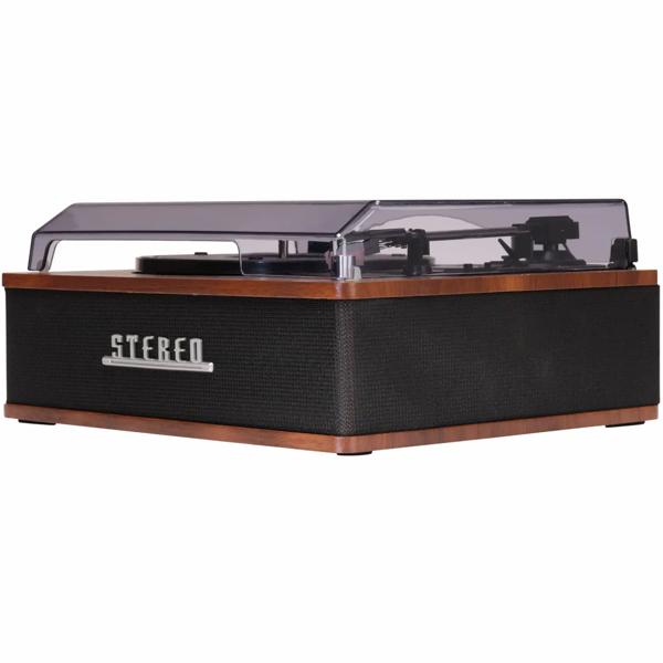 Retro record player with Bluetooth & integrated speakers – Elegant vinyl design, 3 speeds, line‑out – Vintage music system