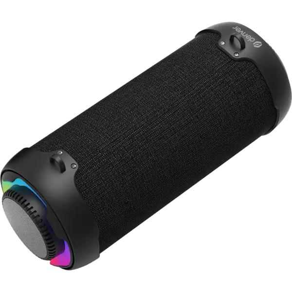 Bluetooth speaker 100W with RGB LED colour change, TWS function, modern BT 5.4, USB, SD & AUX input, mobile party speaker, 4h battery, black