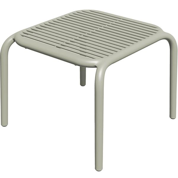 Stabiler Beistelltisch, Beige – Kompakter Gartentisch aus Kunststoff für Balkon, Terrasse & Heim – Leichter Kaffeetisch für Outdoor & Indoor