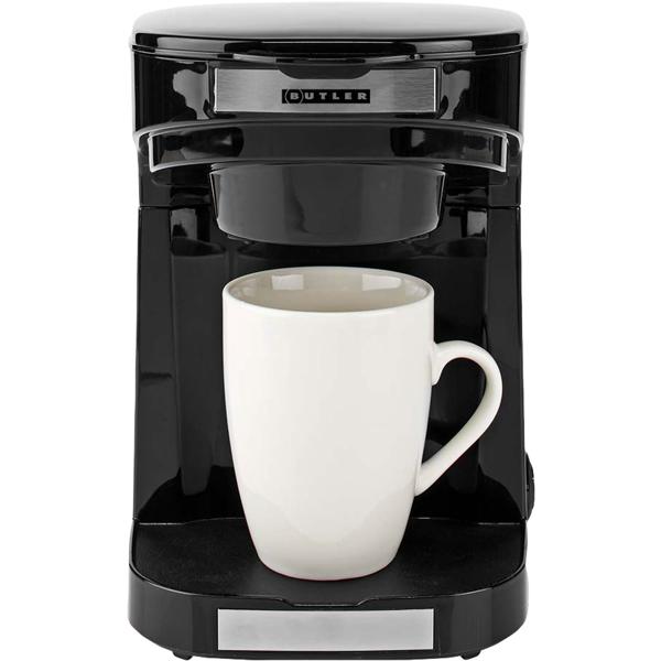 Compact filter coffee machine with auto shut‑off, incl. 2 cups – ideal for home & office, aromatic coffee enjoyment, 450 W, space‑saving