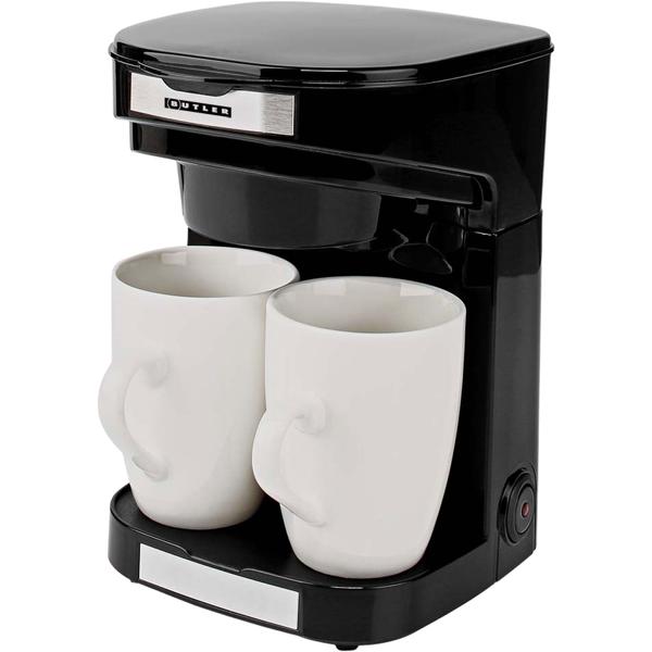 Compact filter coffee machine with auto shut‑off, incl. 2 cups – ideal for home & office, aromatic coffee enjoyment, 450 W, space‑saving