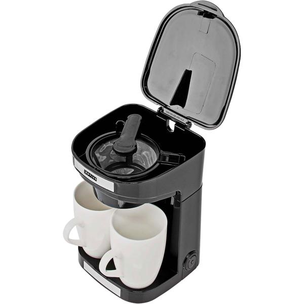 Compact filter coffee machine with auto shut‑off, incl. 2 cups – ideal for home & office, aromatic coffee enjoyment, 450 W, space‑saving