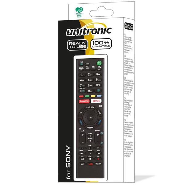 Replacement remote control for Sony TV – Compatible with all Sony Smart TVs – Ready to use immediately without programming, TV remote