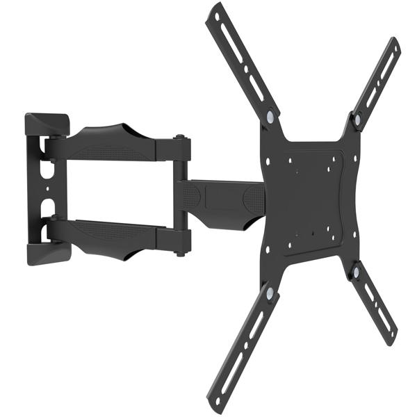 Stable swivelling & tilting TV wall mount, universal for 26–42 inch TVs – flexible wall distance up to 50 cm, max. 30 kg, black