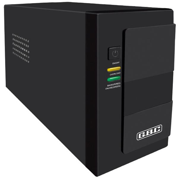 UPS Uninterruptible Power Supply 1200VA 720W, AVR voltage regulator, 2x IEC, 12V 9Ah battery, backup for PC router IT, 2–6 ms response time