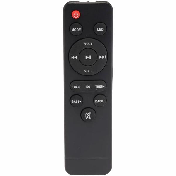 Powerful Bluetooth party speaker with 100W RMS, TWS, LED light show, microphone & remote control – IPX4 weather-resistant sound system for outdoor use