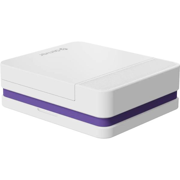 Mobile Bluetooth colour printer – portable mini photo printer for photos, stickers & tattoos, incl. battery & app, for iOS & Android, white