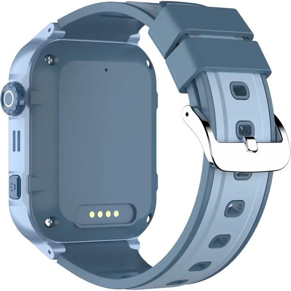 Robust blue kids‘ smartwatch with 4G video calls and precise GPS tracker – waterproof watch with SOS function and camera for maximum safety