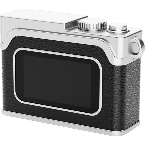 Mini appareil photo numérique Full HD porte‑clés, 3,1 x 4,8 x 2,15 cm, noir : adorable caméra rétro pour enfants et voyages. Photos 12 MP et vidéos 1080P