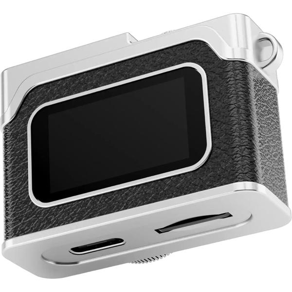 Mini appareil photo numérique Full HD porte‑clés, 3,1 x 4,8 x 2,15 cm, noir : adorable caméra rétro pour enfants et voyages. Photos 12 MP et vidéos 1080P