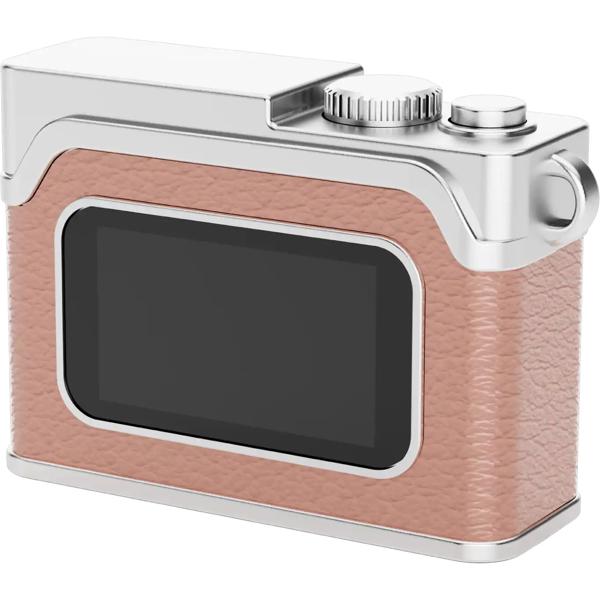 Mini Full HD digital camera keyring, 3.1 x 4.8 x 2.15 cm, pink: cute retro camera for kids & travel. 12 MP photos & 1080P videos