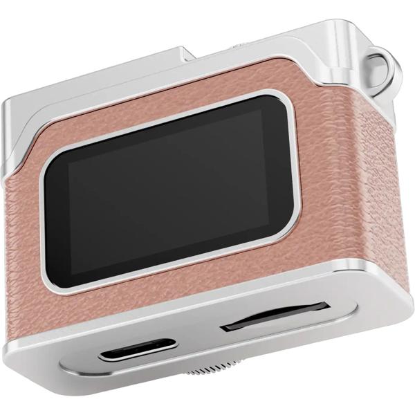 Mini Full HD digital camera keyring, 3.1 x 4.8 x 2.15 cm, pink: cute retro camera for kids & travel. 12 MP photos & 1080P videos