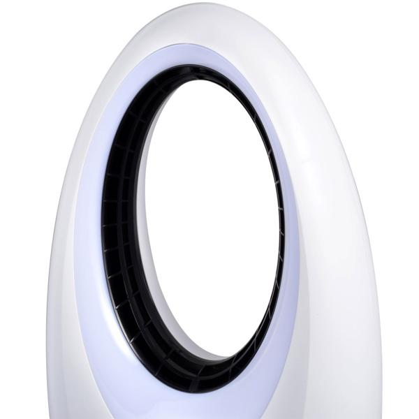 Bladeless fan with LED: modern tower fan with remote control, oscillation & timer – perfect for cooler, fresher days