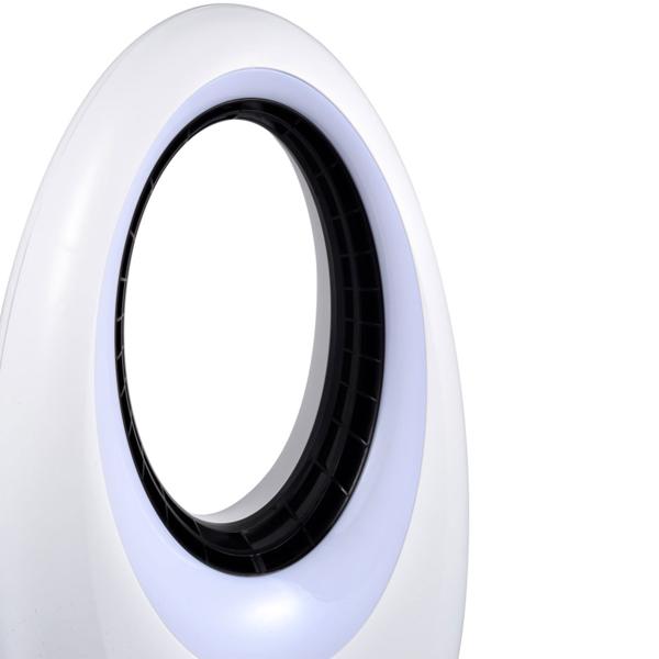 Bladeless fan with LED: modern tower fan with remote control, oscillation & timer – perfect for cooler, fresher days