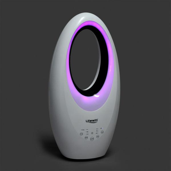 Bladeless fan with LED: modern tower fan with remote control, oscillation & timer – perfect for cooler, fresher days