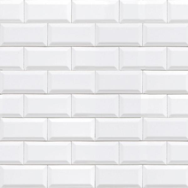 Set of 2 stylish adhesive films with brick look, white – high-quality self-adhesive decorative film, 45 cm x 200 cm