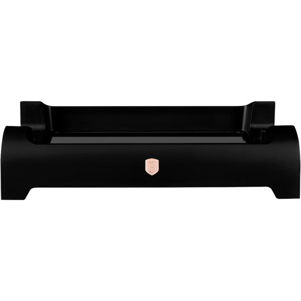 Electric table grill 1500 W black with non-stick grill plate: stepless thermostat, ideal for low-fat grilling, compact, elegant, easy to clean