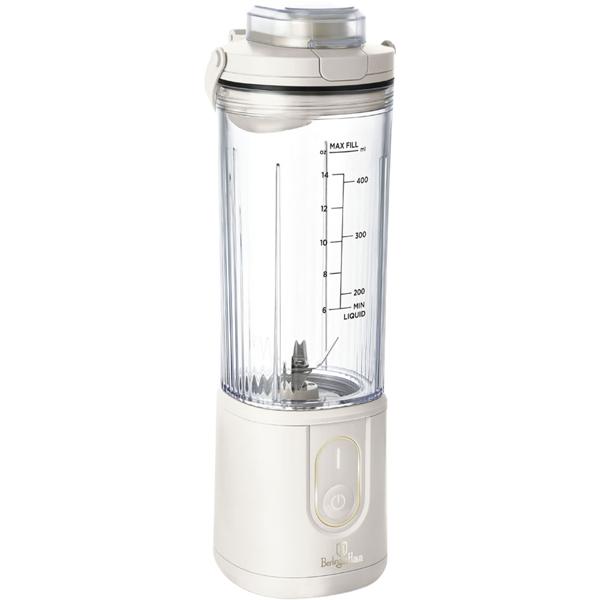 Tragbarer Akku Standmixer & Smoothie Maker kabellos: Leistungsstarker Mini Blender für frische Shakes, Säfte - ideal für Sport, Arbeit & Reisen