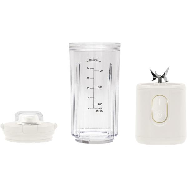 Tragbarer Akku Standmixer & Smoothie Maker kabellos: Leistungsstarker Mini Blender für frische Shakes, Säfte - ideal für Sport, Arbeit & Reisen
