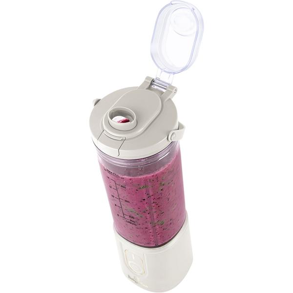 Tragbarer Akku Standmixer & Smoothie Maker kabellos: Leistungsstarker Mini Blender für frische Shakes, Säfte - ideal für Sport, Arbeit & Reisen