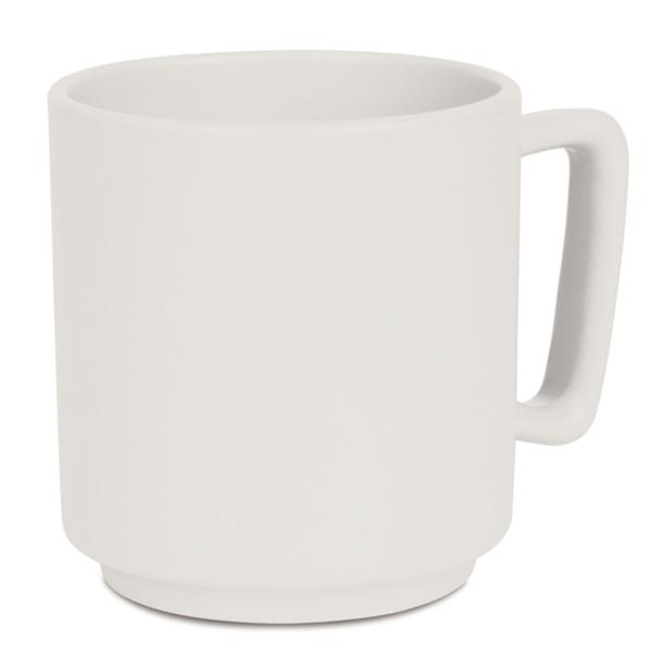 4‑piece stoneware mug set: 300 ml matte cream mug set, dishwasher‑safe & microwave‑safe – modern cups, ideal for office and kitchen