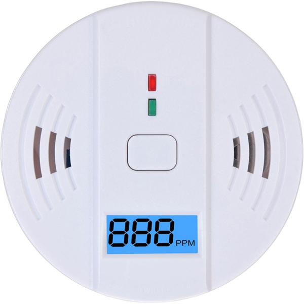 Lot de 2 détecteurs de monoxyde de carbone CO avec afficheur LCD, alarme 85 dB, certifiés DIN EN5029, avertisseurs CO avec fonction mémoire pour la maison et le camping