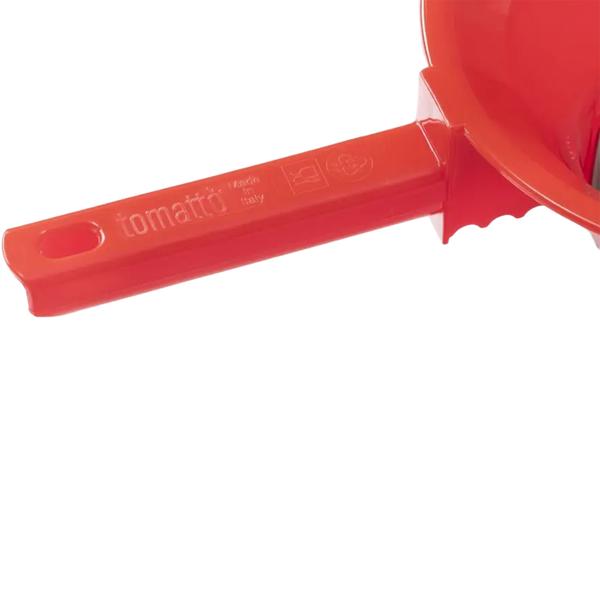 Moulin à légumes robuste Ø22 cm rouge et blanc avec 3 grilles : passe-légumes idéal pour préparer sauces, purée fine et petits pots pour bébé