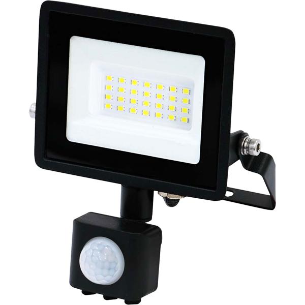 Set of 2 LED floodlights with motion sensor – 1620 lumen outdoor spotlight – 4000K – adjustable wall floodlight IP44 – 3x8 m detection