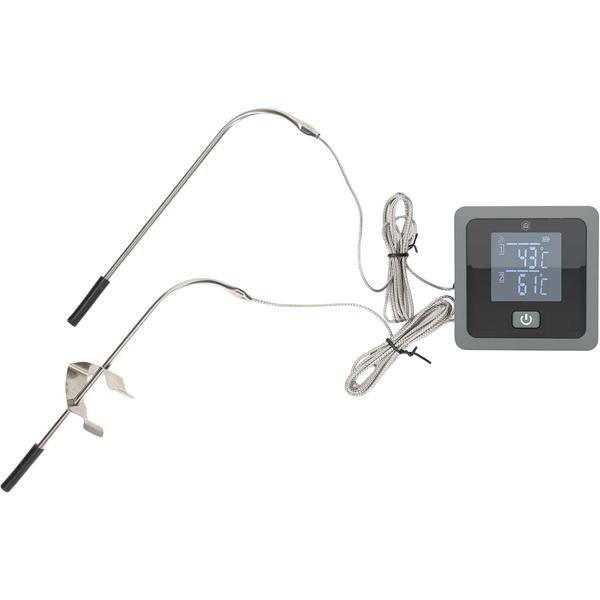 Termometro per carne Bluetooth di precisione con 2 sonde per BBQ e forno – controllo smart via app, timer e allarme per risultati perfetti alla griglia, 7,5 cm