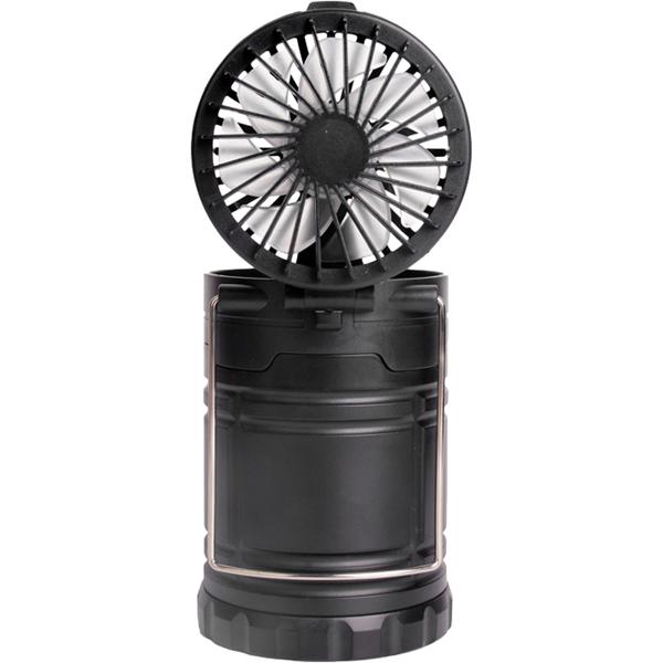 Set da 2 lampade da campeggio 2 in 1 con ventilatore – luce COB intensa e freschezza per tenda, outdoor ed escursioni – compatta e a batteria