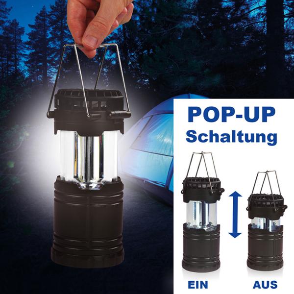 2er-Set 2in1 Campinglampe & Ventilator – Helles COB Licht & Abkühlung für Zelt, Outdoor & Wandern – Kompakt & Batteriebetrieben