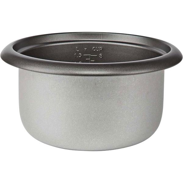 Cuiseur à riz en inox design avec fonction maintien au chaud, 1,5 litre, 500 W, noir - argenté, revêtement antiadhésif, pour jusqu’à 8 portions de riz délicieux
