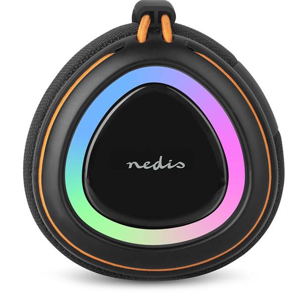 Haut-parleur Bluetooth 5.4, 60 W – Haut-parleur de musique mobile sans fil, portable avec batterie pour l’extérieur et la maison, son puissant, noir/orange