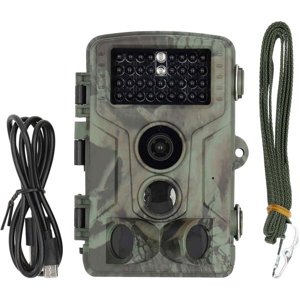 Robuste 4K Ultra HD Wildkamera mit 50MP, 0,2s Auslösezeit & IP65 Schutz - Fotofalle mit 20m PIR-Erfassung & IR-Nachtsicht für Garten & Jagd