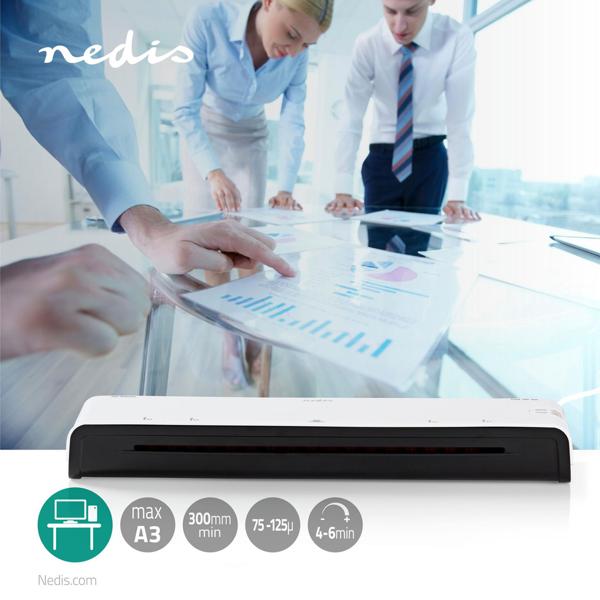 Professional A3 & A4 laminator for home office & photos: Fast hot & cold laminating device, white – premium protection for documents & menus