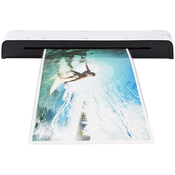 Professional A3 & A4 laminator for home office & photos: Fast hot & cold laminating device, white – premium protection for documents & menus