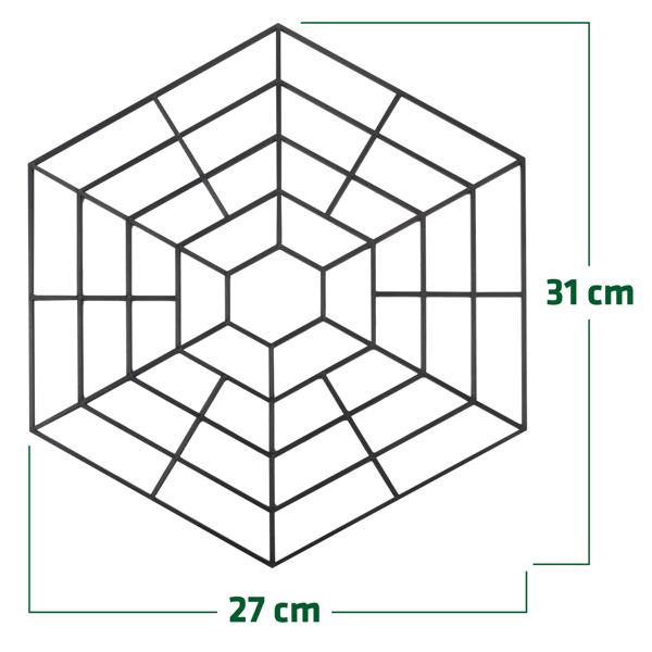 Reliable heron and cat protection for garden ponds: set of 20 floating hexagonal pond protection grids