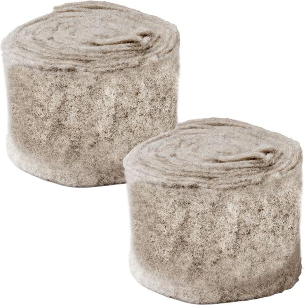 Set of 2 effective slug protection: 5 m sheep’s wool slug barrier for vegetable beds & garden – biological, poison-free slug stop made of wool