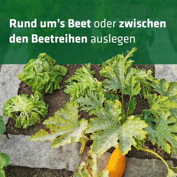 2er-Set Effektiver Schneckenschutz: 5m Schafwolle Schneckenbremse für Gemüsebeet & Garten - Biologischer, giftfreier Schnecken-Stopp aus Wolle