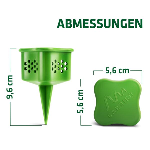 Effektive Schnecken-Verdufter Beetstecker im 6er-Set: Biologische Schneckenabwehr mit Kaffee, genialer Schneckenschutz für das Beet