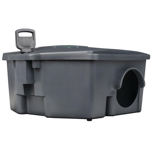Boîte à appâts sécurisée : station d’appât verrouillable pour souris et rats. Boîte pour pièges robuste en plastique avec fenêtre de contrôle – hygiénique