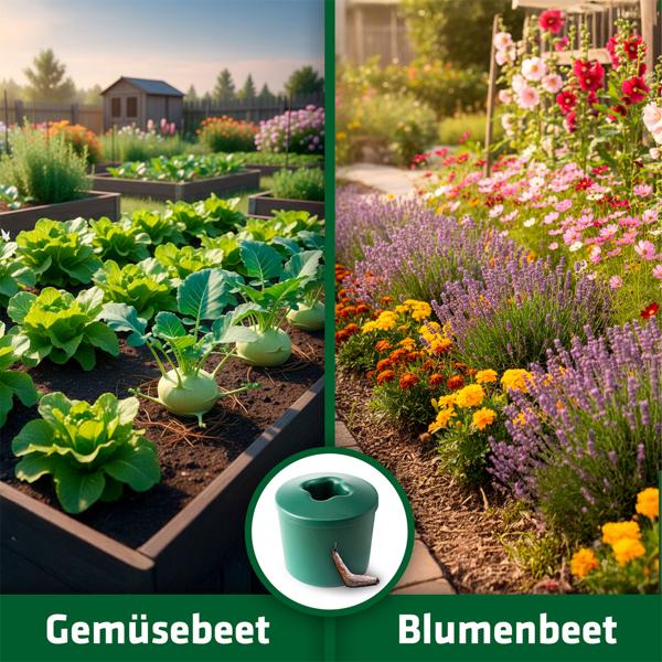 2er-Set Effektive Schneckenfalle: Natürlicher Schneckenschutz & Schneckenabwehr für Beete – Giftfreie, biologische Bierfalle im Garten