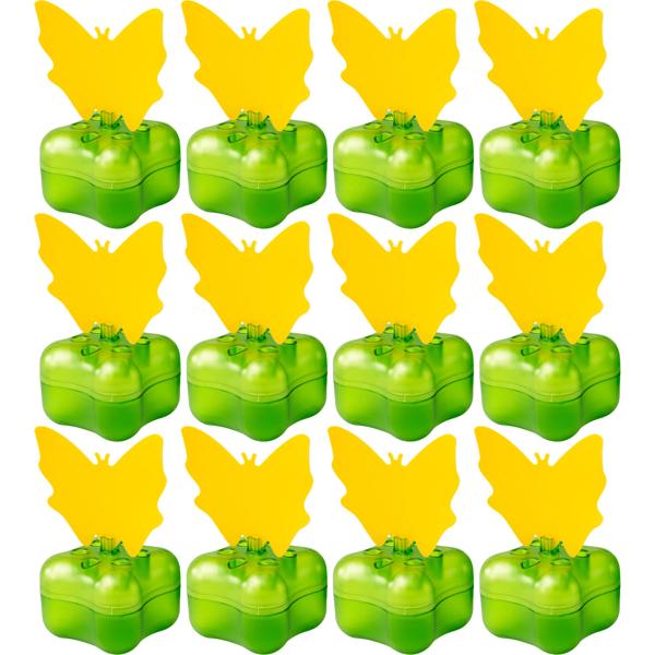 Piège efficace pour mouches des fruits, set de 12 – piège discret pour mouches des fruits dans le panier à fruits, petit piège à insectes contre les mouches dans la cuisine