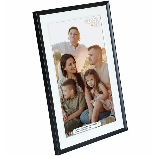 Smart 10.1-inch WLAN photo frame – digital IPS touchscreen frame with Frameo app, 16 GB memory – the perfect family gift